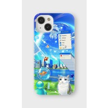 Lelia iPhone 14 Plus Uyumlu Baskılı Şeffaf Telefon Kılıfı | Koleksiyon: Aeroglass Mirage