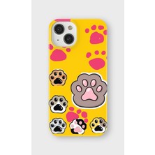 Lelia iPhone 14 Plus Uyumlu Baskılı Şeffaf Telefon Kılıfı | Koleksiyon: Pawprint Stories