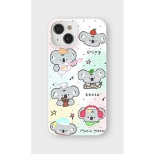 Lelia iPhone 14 Plus Uyumlu Baskılı Şeffaf Telefon Kılıfı | Koleksiyon: Cute Animals