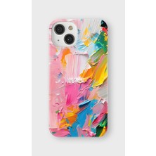 Lelia iPhone 14 Plus Uyumlu Baskılı Şeffaf Telefon Kılıfı | Koleksiyon: Pastelbloom Soft Series