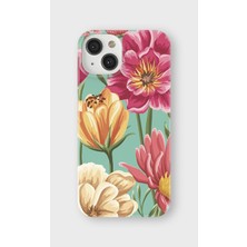 Lelia iPhone 15 Uyumlu Baskılı Şeffaf Telefon Kılıfı | Koleksiyon: Floraluxe Botanica