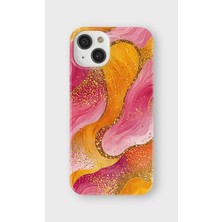 Lelia iPhone 13 Uyumlu Baskılı Şeffaf Telefon Kılıfı | Koleksiyon: Colorwave Flux
