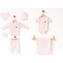 0-3 Ay Bebek Yenidoğan 7 Parça Takım Hastane Çıkışı 100% Pamuk Bebek Doğum Hediyesi