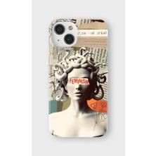 Lelia iPhone 15 Plus Uyumlu Baskılı Şeffaf Telefon Kılıfı | Koleksiyon: Queenmode Femme