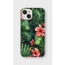 Lelia iPhone 15 Uyumlu Baskılı Şeffaf Telefon Kılıfı | Koleksiyon: Floraluxe Botanica