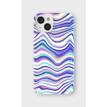 Lelia iPhone 14 Plus Uyumlu Baskılı Şeffaf Telefon Kılıfı | Koleksiyon: Colorwave Flux