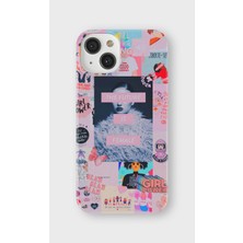 Lelia iPhone 14 Plus Uyumlu Baskılı Şeffaf Telefon Kılıfı | Koleksiyon: Queenmode Femme