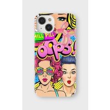 Lelia iPhone 14 Plus Uyumlu Baskılı Şeffaf Telefon Kılıfı | Koleksiyon: Queenmode Femme