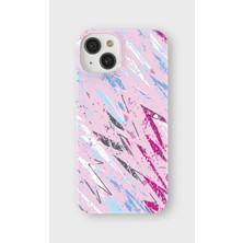 Lelia iPhone 15 Uyumlu Baskılı Şeffaf Telefon Kılıfı | Koleksiyon: Colorwave Flux