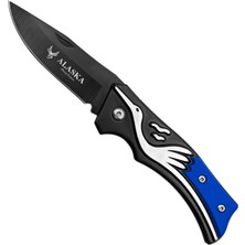 Katlanır Cep Çakısı - Mavi - SDR-001 - Leylek Motifli