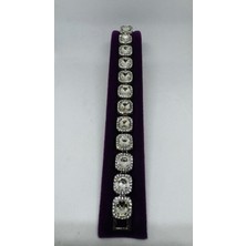 Karya Takı Beyaz Taşlı Bileklik