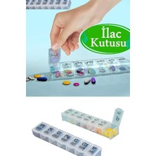 Ciyu Ticaret Haftalık Günlük Tablet Saklama Kutusu Çantada Rahatlıkla Taşınabilir Haftalık Tablet Kutusu