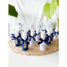 The Relifa 25'li Kurdele'li Düğün, Nikah, Nişan,mevlid, Bebek Hediyelikleri Dekoratif Kolonya Etiketli