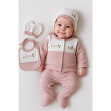 %100 Pamuk Kız Bebek Yeni Doğan 5’li Hastane Çıkış Seti Doğum Hediye Seti