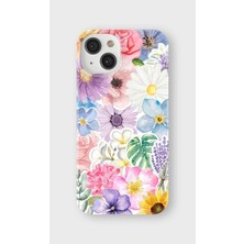 Lelia iPhone 14 Plus Uyumlu Baskılı Şeffaf Telefon Kılıfı | Koleksiyon: Floraluxe Botanica