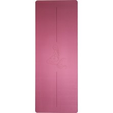 Nyra Active Yoga Matı Kaydırmaz Doğal Kauçuk 5mm Pembe Denizkızı Tasarımlı