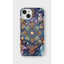 Lelia iPhone 13 Mini Uyumlu Baskılı Şeffaf Telefon Kılıfı | Koleksiyon: Zodiacmuse Celestia