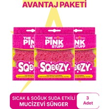 The Pink Stuff Mucizevi Sqeezy Scrubber/ Sıcak ve Soğuk Suda Farklı Lekelerde Mucizevi Etki Avantaj Paket 3x1