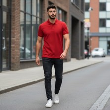Bite Nose Renk Seçenekli Erkek Polo Yaka Tişört – Günlük & Şık Pamuklu Slim Fit