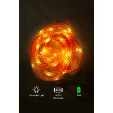 Urban Mood Hb-07 Sarı Renkli Dekoratif LED Işık Zinciri 40 Adet LED ile 420 cm Uzunlukta