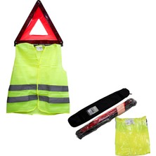 Renault Araç Trafik Seti Üçgen Reflektör ve Ikaz Yeleği Mais Orjinal 7711780762