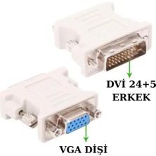 Rabelix DVI Erkek (24+5) To VGA Dönüştürücü Çevirici Adaptör Monitör