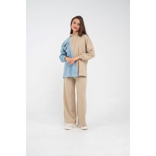 SASILVA Kapüşonlu Denim Detaylı Ikili Takım K1741