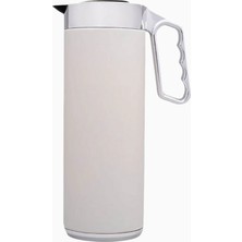 Roomours Cylinder Thermos 1l Matt Paslanmaz Çelik Çift Katmanlı Termos