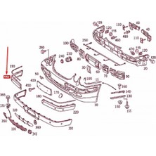 TŞT Mercedes W210 Ön Tampon Bandı Delikli Sağ 1999-2002 (Oem No:  A21088516219999)