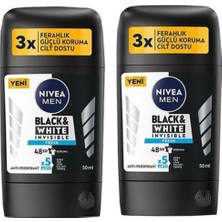 Nivea Men Black & White Invisible Fresh Erkek Stick Deodorant 2 x 50 ml