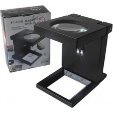 İlkyaz Fashion -Katlanır Plastık,led Işıklı Test Cıhazı Büyüteç 2.5X90MM ILKYZ-KRGRS34