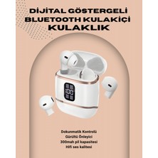 Pazarcan Kulakiçi Bluetooth Kulaklık V5.3 – 4’lü Set, Dijital Ekranlı, Gürültü Engelleme