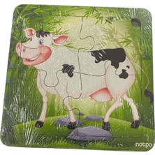 Tüftürük Çocuklar Için Eğitici ve Öğretici Ahşap 4 Parça 13 x 13 Renkli Hayvanlar Ilgili Puzzle 1245232144