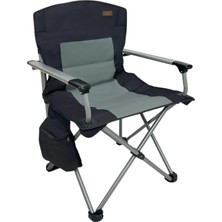 Katlanır Kamp Piknik Sandalyesi - Madfox Journey - Siyah/gri - 547284 - Taşıma Çantalı