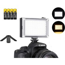 Tianya 112 LED Video Light Sürekli Işık 3200-5500K 11 Watt Vlog Youtube Makyaj Vb. Fotograf ve Video Çekimleri