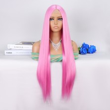 İlkyaz Fashion Pembe Ekstra Uzun Tül Peruk ILKYZ-PRK34