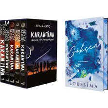 İndigo Kitap Karantina Serisi Seti-5 Kitap Takım- Ciltli Kutulu ve Gökçen 2 Geride Kalanlar Yan Boyalı