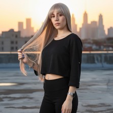 İlkyaz Fashion Fiber Sentetik Uzun Düz Kahküllü Peruk - Küllü Bebek Sarı ILKYZ-PRK34