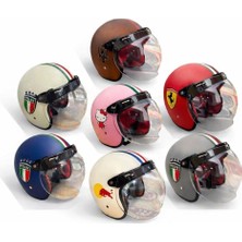 Monero Retro Açık Motosiklet Kaskı