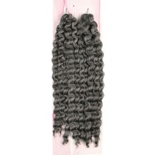 İlkyaz Fashion Nice Bulk Afro Su Dalgası Saç - Gri ILKYZ-PRK34