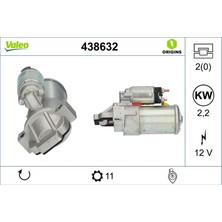 Valeo 438632 Mars Motoru Transıt Custom V.362 18> 2.0 Ecoblue GK2T11000AB-2011357