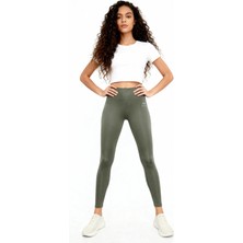 Tommy Life Çağla Yüksek Bel Streç Slim Fit Dar Paça Kadın Tayt - 94545