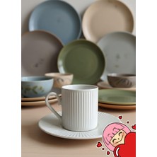 KH Porselen Türk Kahvesi Fincanı 12 Parça 6kişilik Hediyelik Çeyizlik Pinterest Model Beyaz