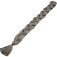 İlkyaz Fashion Afrika Örgüsü ve Rasta Için Sentetik Saç - Koyu Gri ILKYZ-PRK34