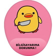 Hamiki Bela Ördek Bilgisayarıma Dokunma Bilek Destekli Mouse Pad Ergonomik Kaymaz Taban Mousepad Fare Altlığı