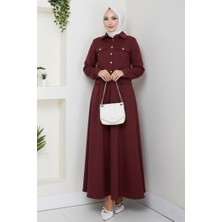 İlkimay.com Ceket Etek Scuba Ikili Takım 1614 - Bordo