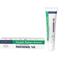Alldermo Dudak Bakım Kremi Pantenol %5 ile Kuru Dudaklar İçin 13 Gr Koruma Sağlar