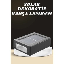 İlkyaz Fashion Dekoratif Duvar Lambası Solar Güneş Enerjili Bahçe Aydınlatması ILKYZ-KRGRS34