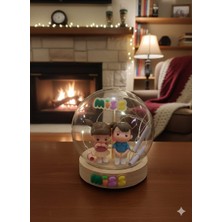 Belkıs Kırtasiye Cam Fanus Sevgili Biblo Lu Hediyelik