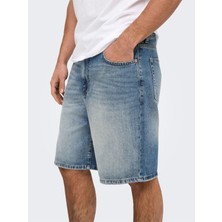 Only & Sons Onsfade MB Tınt 9085 Taı Dnm Shorts Noos Erkek Mavi Şort - 22029085